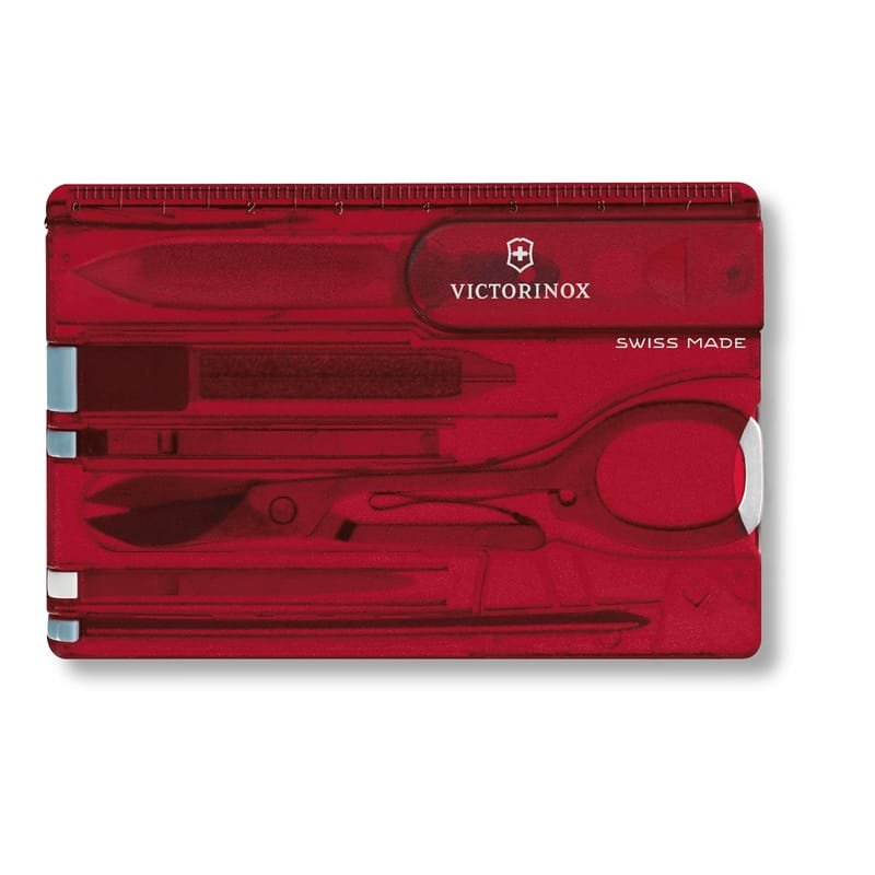 Victorinox Swiss Card Classic – rouge transparent