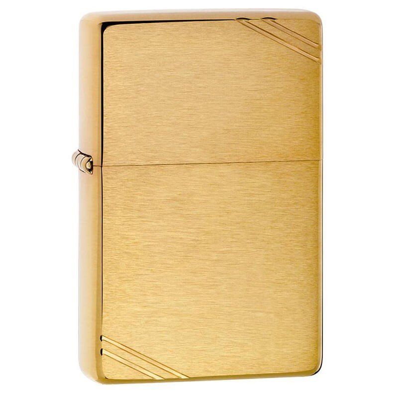ZIPPO 240 Vintage Brush Fin Brass