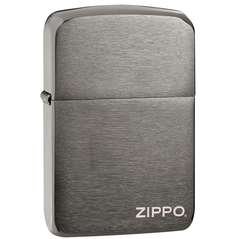 ZIPPO 24485 Black Ice Zippo Logo